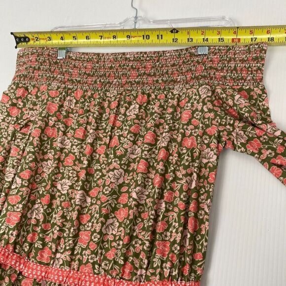 CABANA LIFE S Jetties Beach Off The Shoulder Ruffle Maxi Dress/Cover-up Size M - Picture 9 of 16